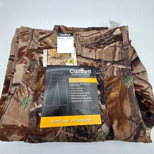 Carhartt Work Camo AP Dungaree‎ Fit Pants Mens 36X32 B235 CAP Camo NWT NOS